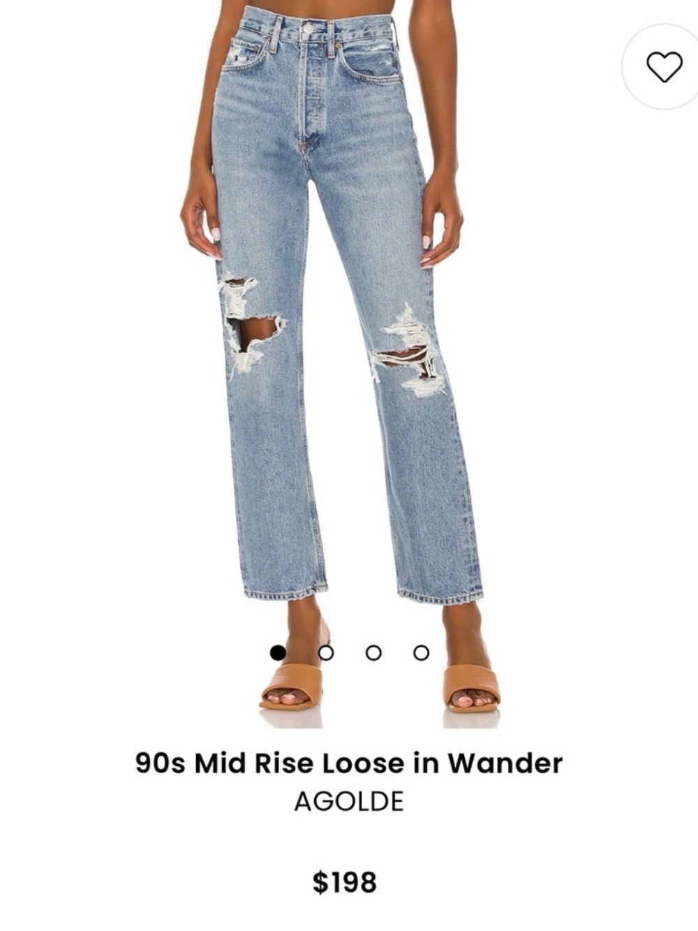 AGOLDE 90s Mid Rise Loose Jeans “wander”